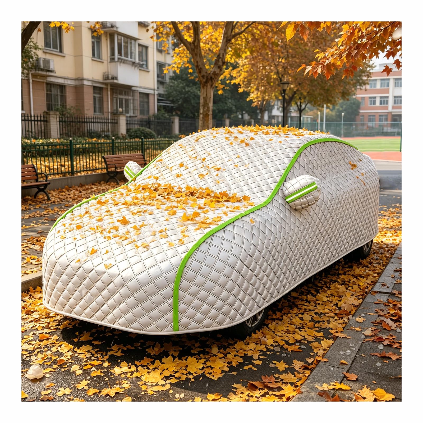 Housse Voiture Exterieur Anti Grele pour BMW Serie 1 2024-2025, Bache Voiture Étanche, Couverture Complète, Les UV, la Poussière et Les Rayures, Toutes Saisons
