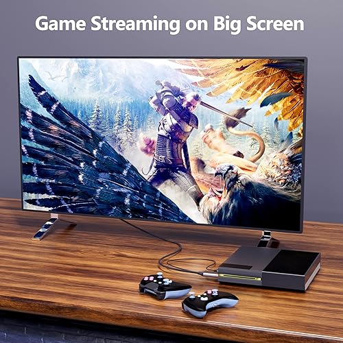 Miniatura 3 de Cable HDMI a Mini DisplayPort 4K a 60Hz 6.6 pies, adaptador HDMI 2.0 activo a Mini DP 1.2, fuente HDMI a monitor DisplayPort para Mac Mini,