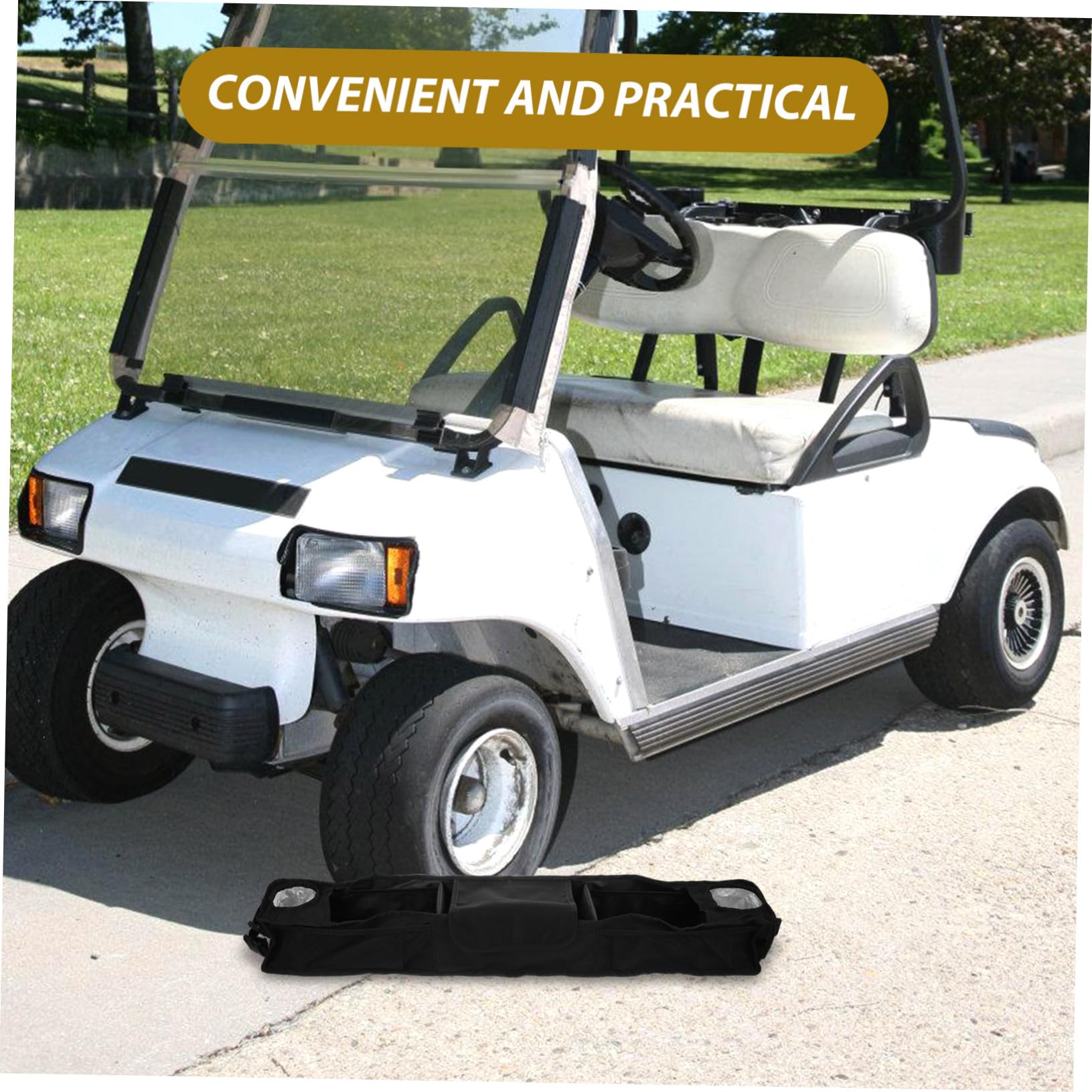 Organizador de Almacenamiento para Carrito de Golf Negro Plegable
