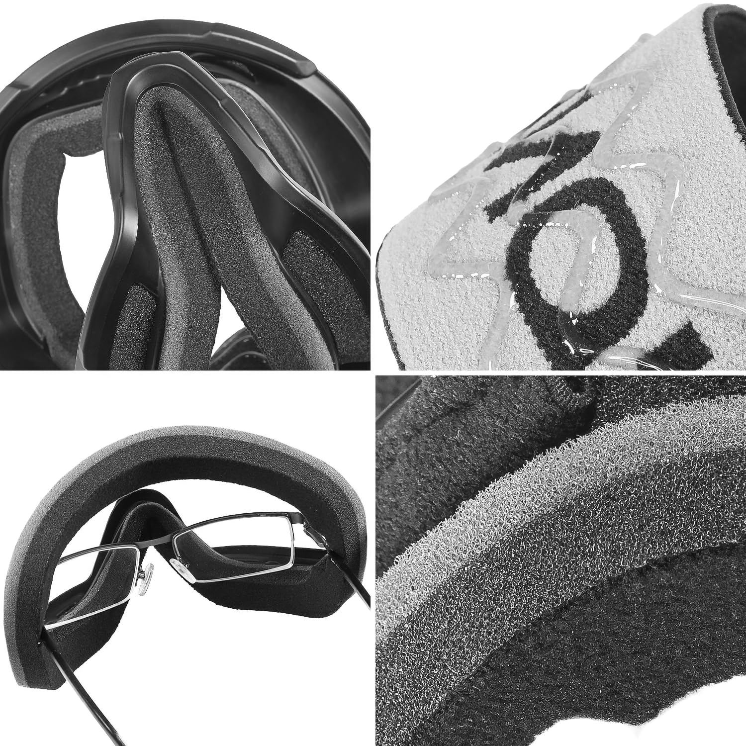 SCHNORR Gogle narciarskie Edge | Full REVO Lens, Anti-Fog, UV400 Protection, 45 mm pasek gogle narciarskie, okulary narciarskie dla kobiet, okulary snowboardowe, złe warunki atmosferyczne, okulary