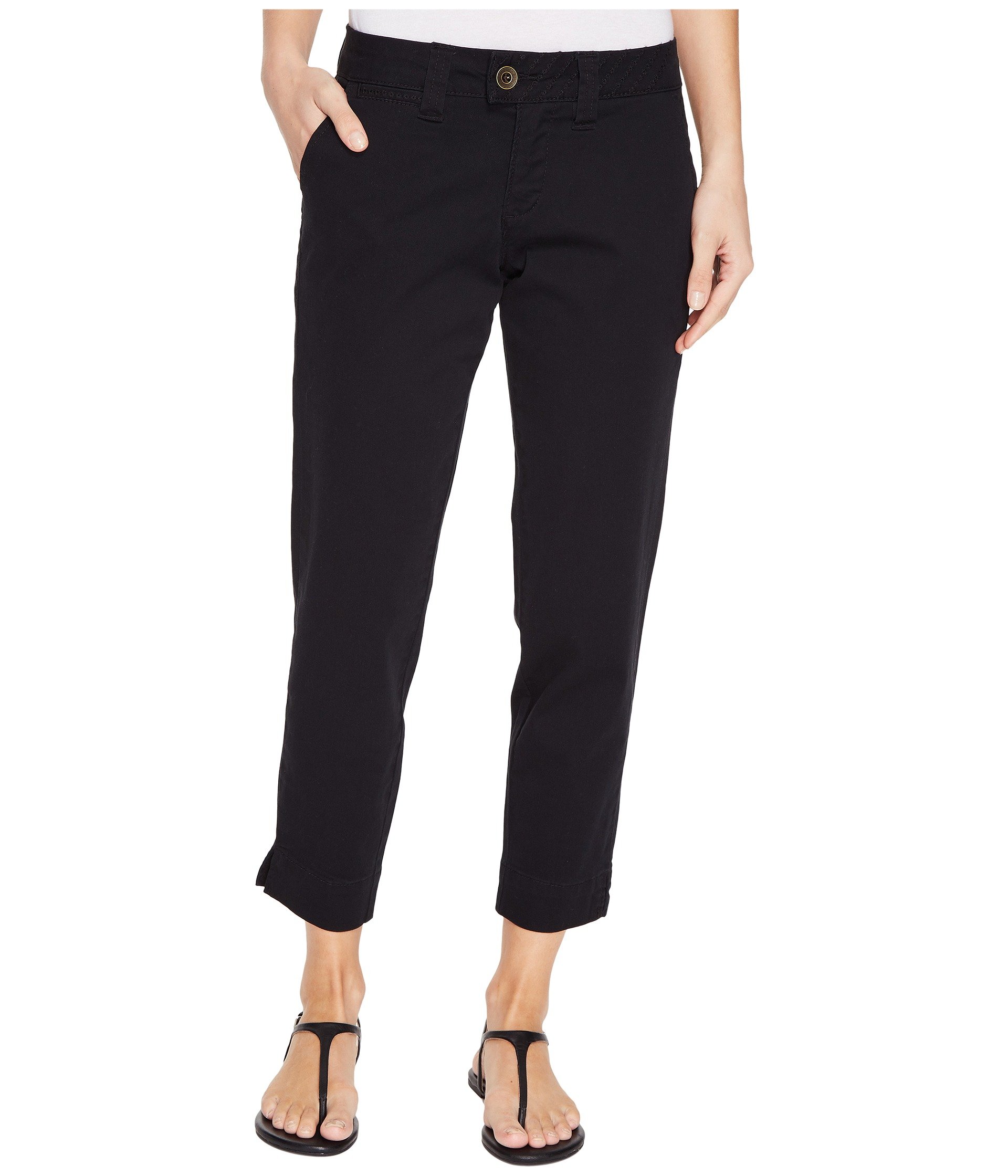 Jag Jeans Creston Ankle Crop In Bay Twill, Black | ModeSens