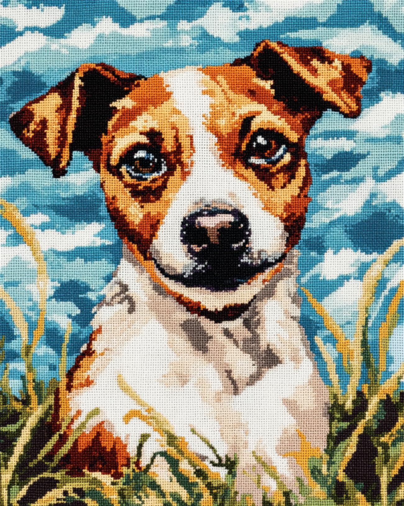 Amazon | DIY ビーズ刺繍キット ジャックラッセルテリア 動物ビーズ
