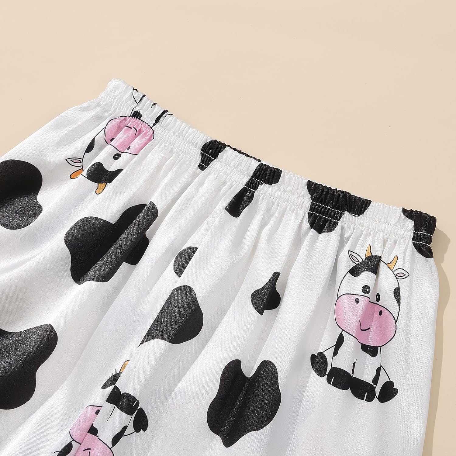 Weixinbuy Toddler Silk Pajamas Short Sleeve Button-Up Summer Pjs for Girls Boys Satin Pajama Sleepwear Set 2-7 Years - Image 7