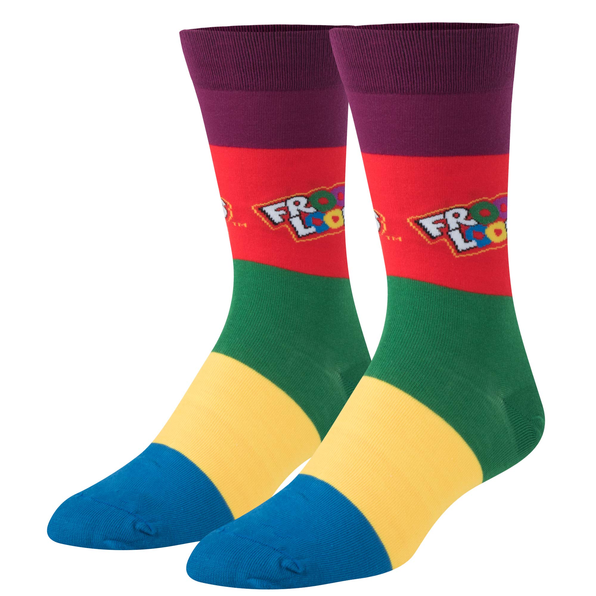 Crazy Socks– Breakfast Food Cereal Crew Socks for Men & Women – Funny Novelty Food Designs – Colorful, Comfy & Unique