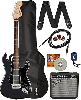 Amazon.com: Fender Squier Affinity Stratocaster HSS - Charcoal
