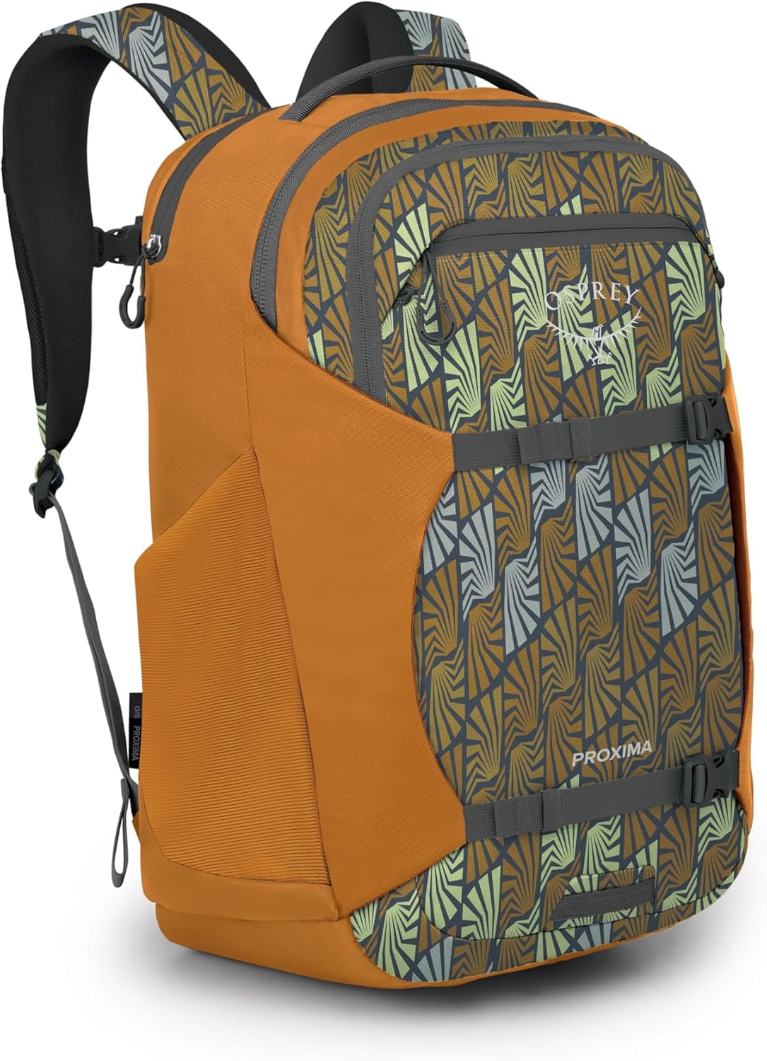 Osprey Proxima 30L Campus Laptop Backpack – Organized Everyday Pack with Tech Storage, Water Bottle Pockets, and Comfortable Carry – Perfect for School, Commute, and Travel, Kazuma Print/Toffee Orange Osprey Proxima 30L Campus Laptop Backpack – Organized Everyday Pack with Tech Storage, Water Bottle Pockets, and Comfortable Carry – Perfect for School, Commute, and Travel, Kazuma Print/Toffee Orange