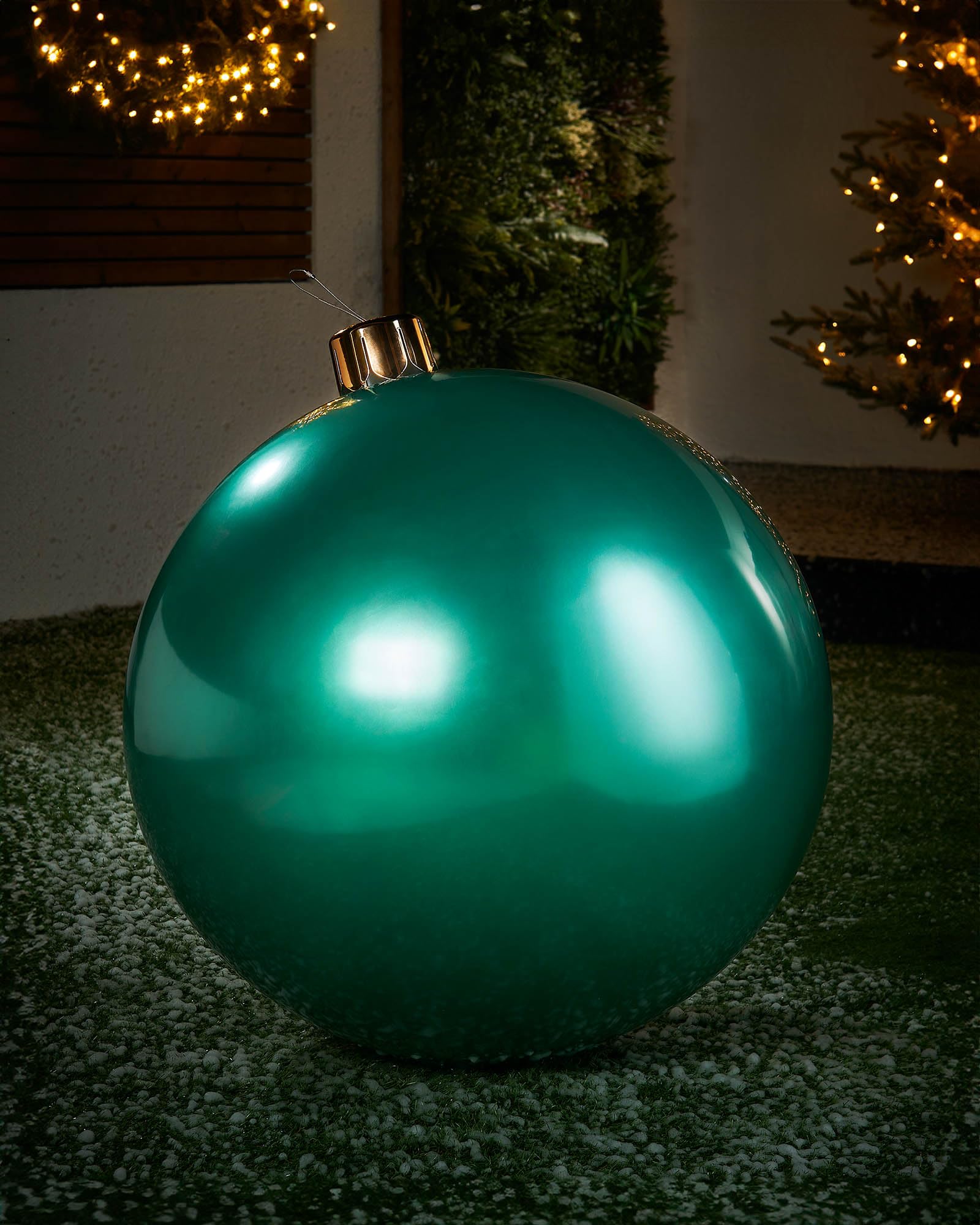 Inflatable Christmas Bauble, Green, 66 cm / 26 Inch