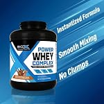 BioX Power Whey Complex | 26g Whey Protein with Concentrate, Isolate & Hydrolyzed Blend | Triple Protein Blend with Instant Mixability | Low Lactose, Low Sugar, Low Fat | 52 Servings, 4LB (Chocolate)