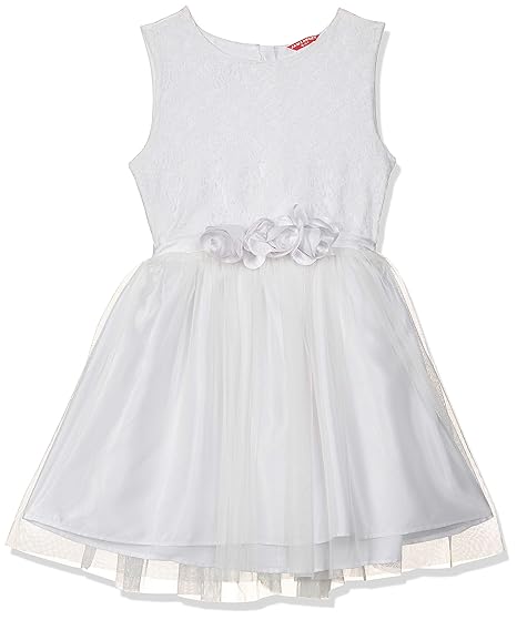 Amazon Brand - Jam & Honey Polyester Girls Dresses & Jumpsuits Knee-Length Dress