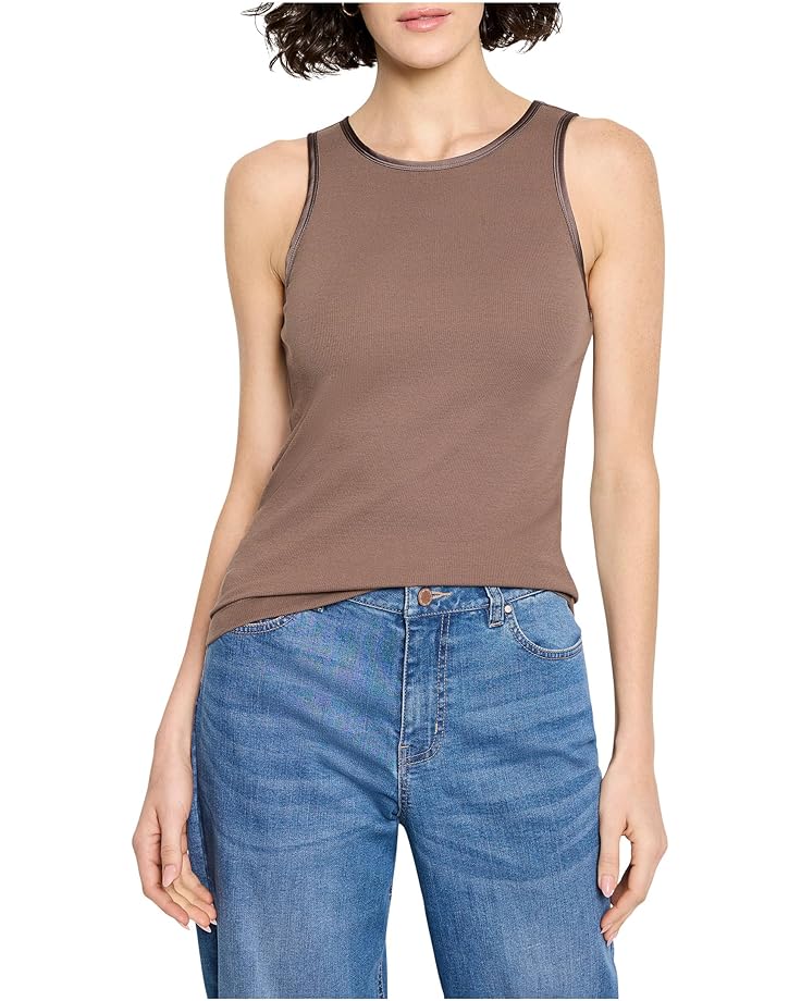 NIC+ZOE Trimmed Perfect Knit Ribbed Tank - Main View