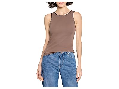 NIC+ZOE Trimmed Perfect Knit Ribbed Tank Top Women