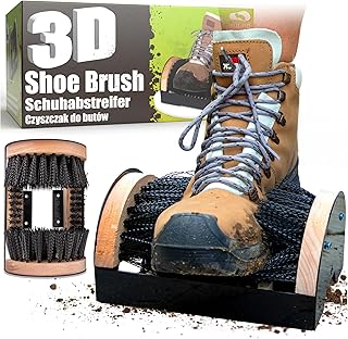 SULPO SULPO Raspador de calçado com parafusos para betão - escova de sapatos resistente às intempéries, escova ideal para jardins, locais de trabalho e obras