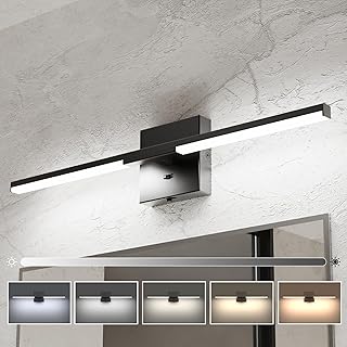 Ensenior Modern Bathroom Vanity Light 24 inch, Built-in Dimmer, 14W Dimm...