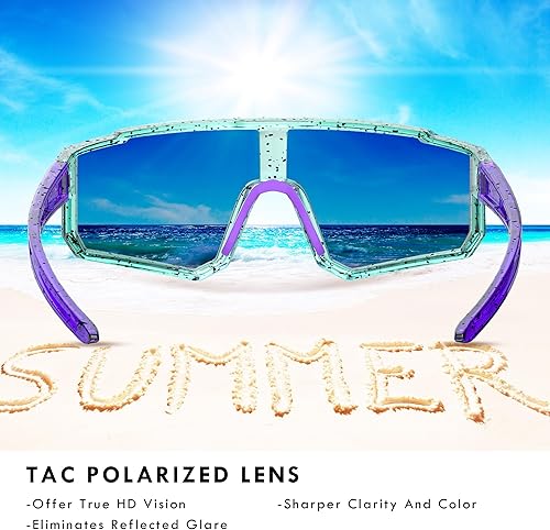 Miniatura 5 de Polarized Sports Sunglasses,UV400 Protection Outdoor Glasses for Men Women Youth Baseball Cycling Running Driving Golf