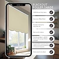 Vista 9 de CHICOLOGY - Persianas enrollables con protección solar personalizadas, persianas sin cordón, cortinas de ventana para el hogar, persianas