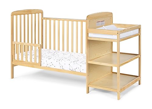 Miniatura 4 de Baby Crib 3-in-1 Convertible Crib with Changing TableWood Toddler Cribs Cuna para Bebes Baby Bed Nursery Furniture