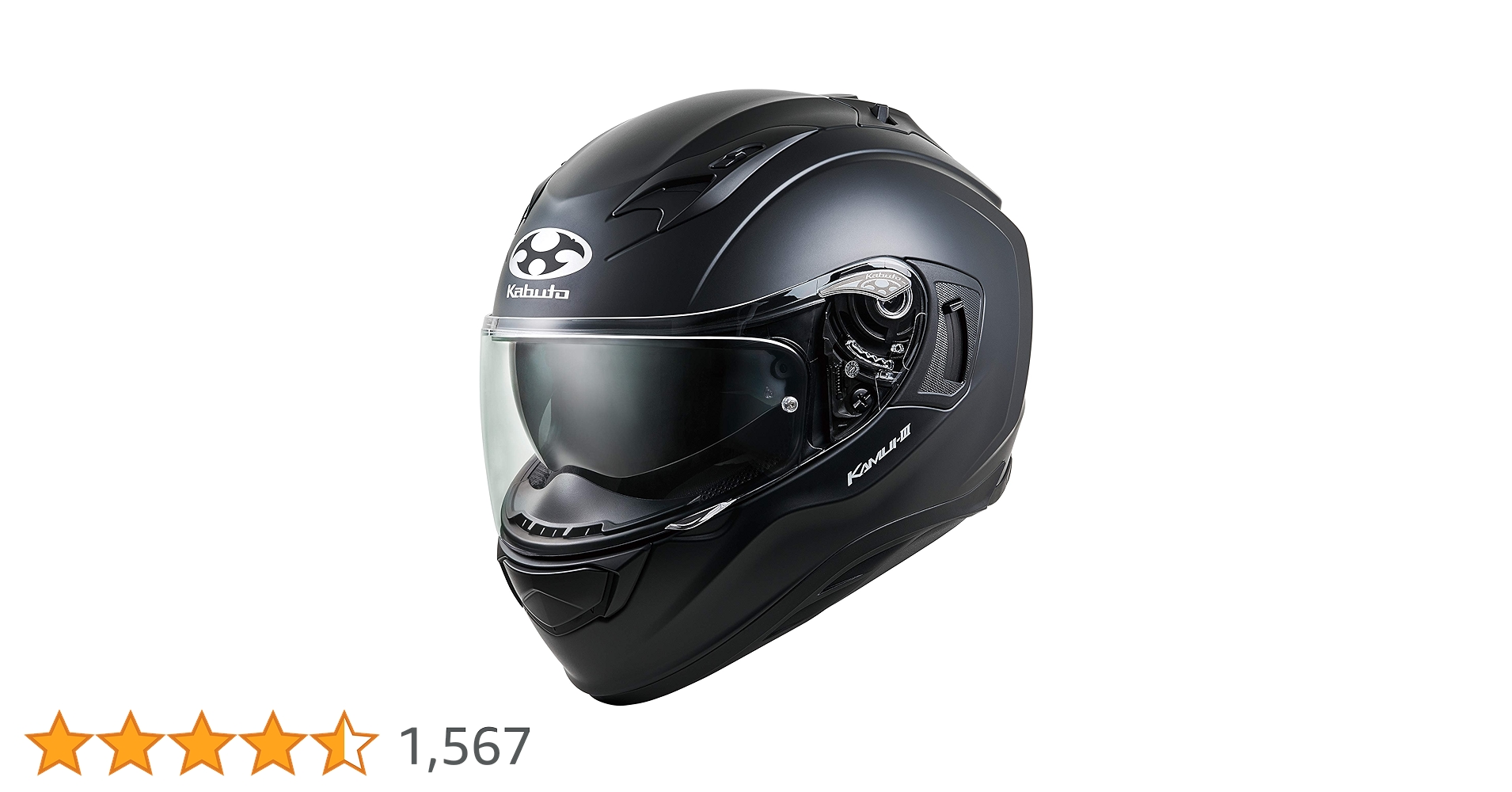 ゆいと　Kabuto Kanvul III マットブラック フルフェイス ゆいと Kabuto Kanvul III マットブラック フルフェイス ゆいと