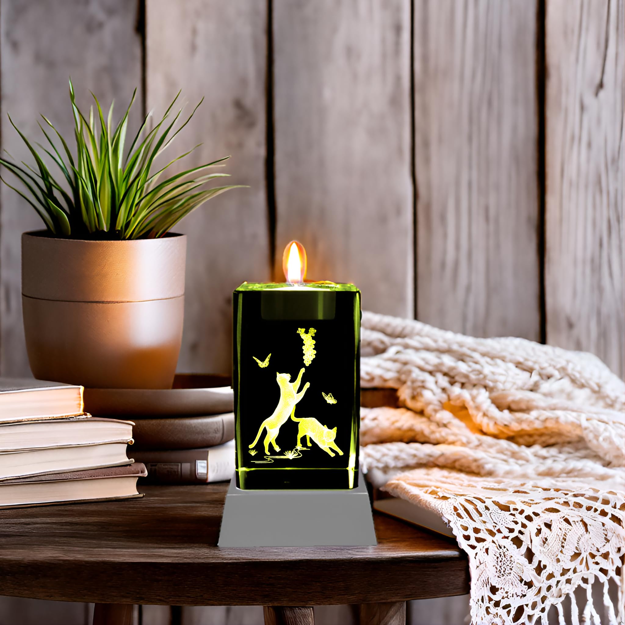 Bougies Led Angle De Vision De 360 Degrés, Avec Guirlandes Lumineuses