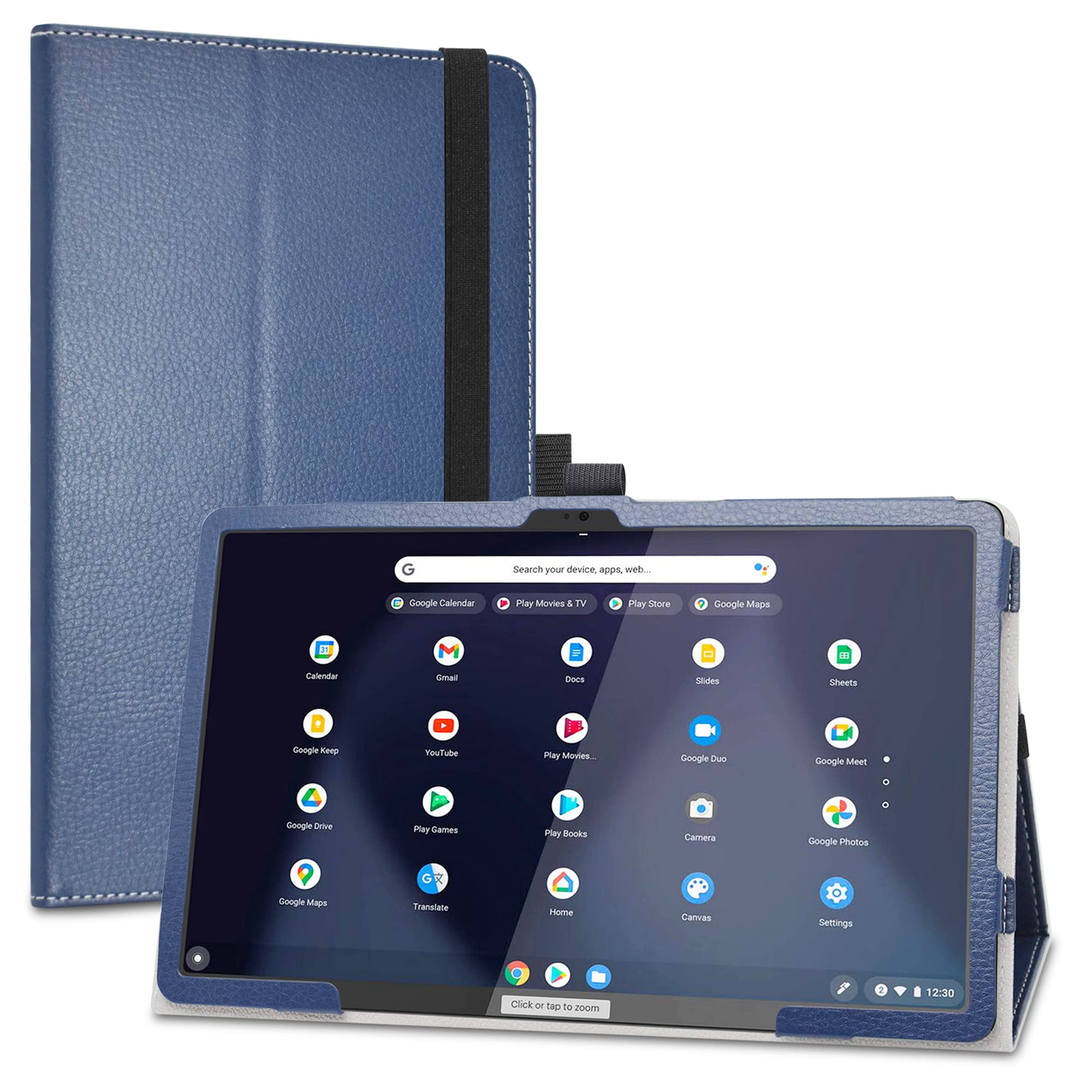LiuShan Case for Lenovo ideapad duet 3,PU Leather Slim Folding