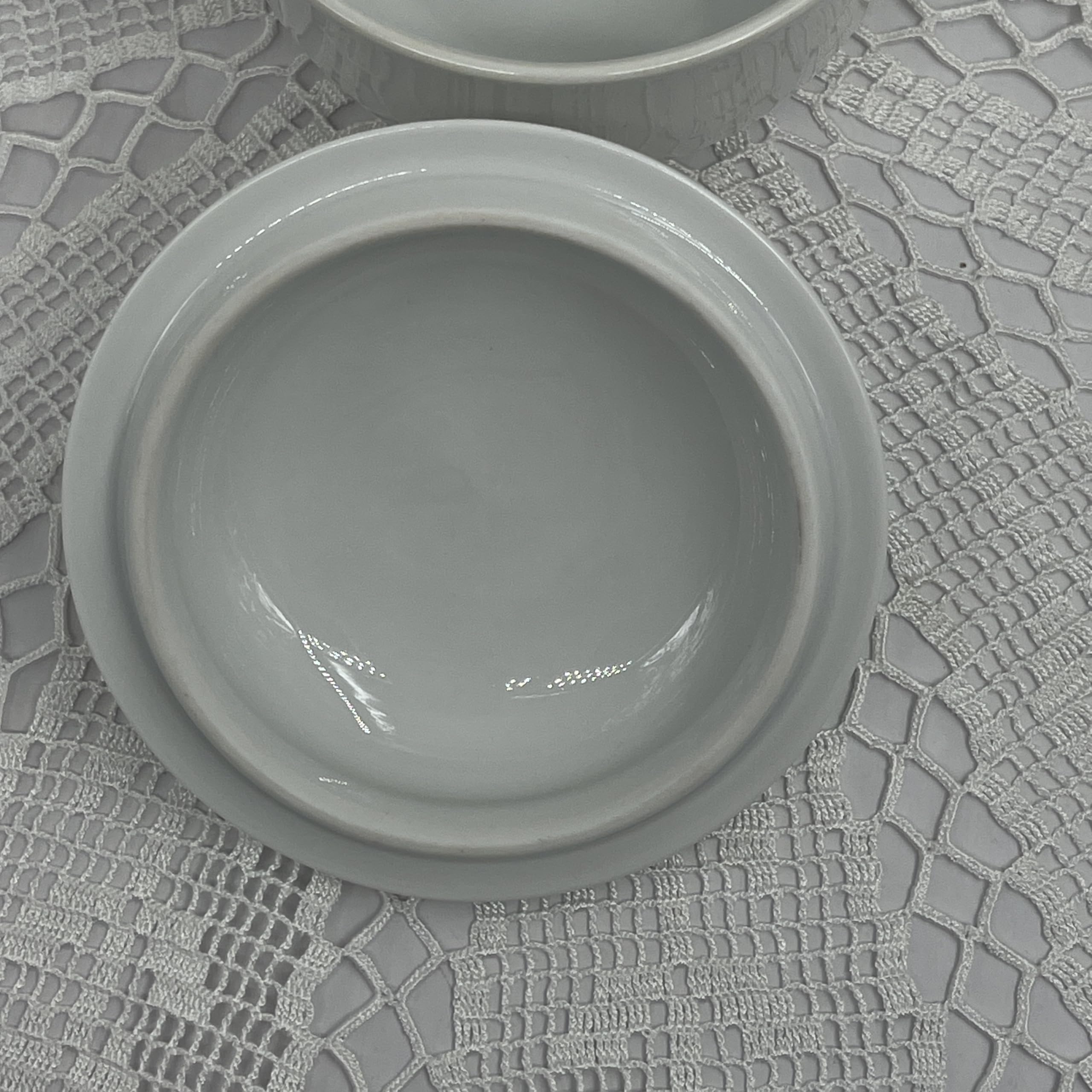 Generisch Meissen Zuccheriera in porcellana con coperchio bianco Nelle spade sono 4 tagli larghi 9,5 cm e alti 6 cm