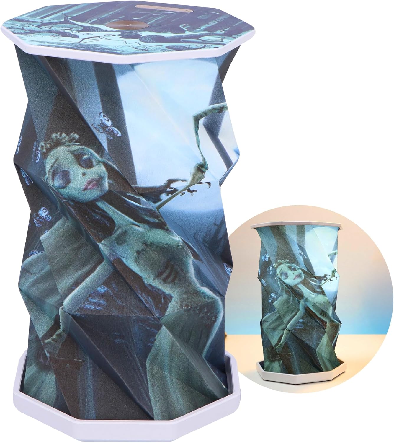Nemesis Now Foldable LED Lamp 21 cm - Touch Activated, USB-C Rechargeable Light, Unique Fan Items, Gifts & Decor for Collectors - Corpse Bride
