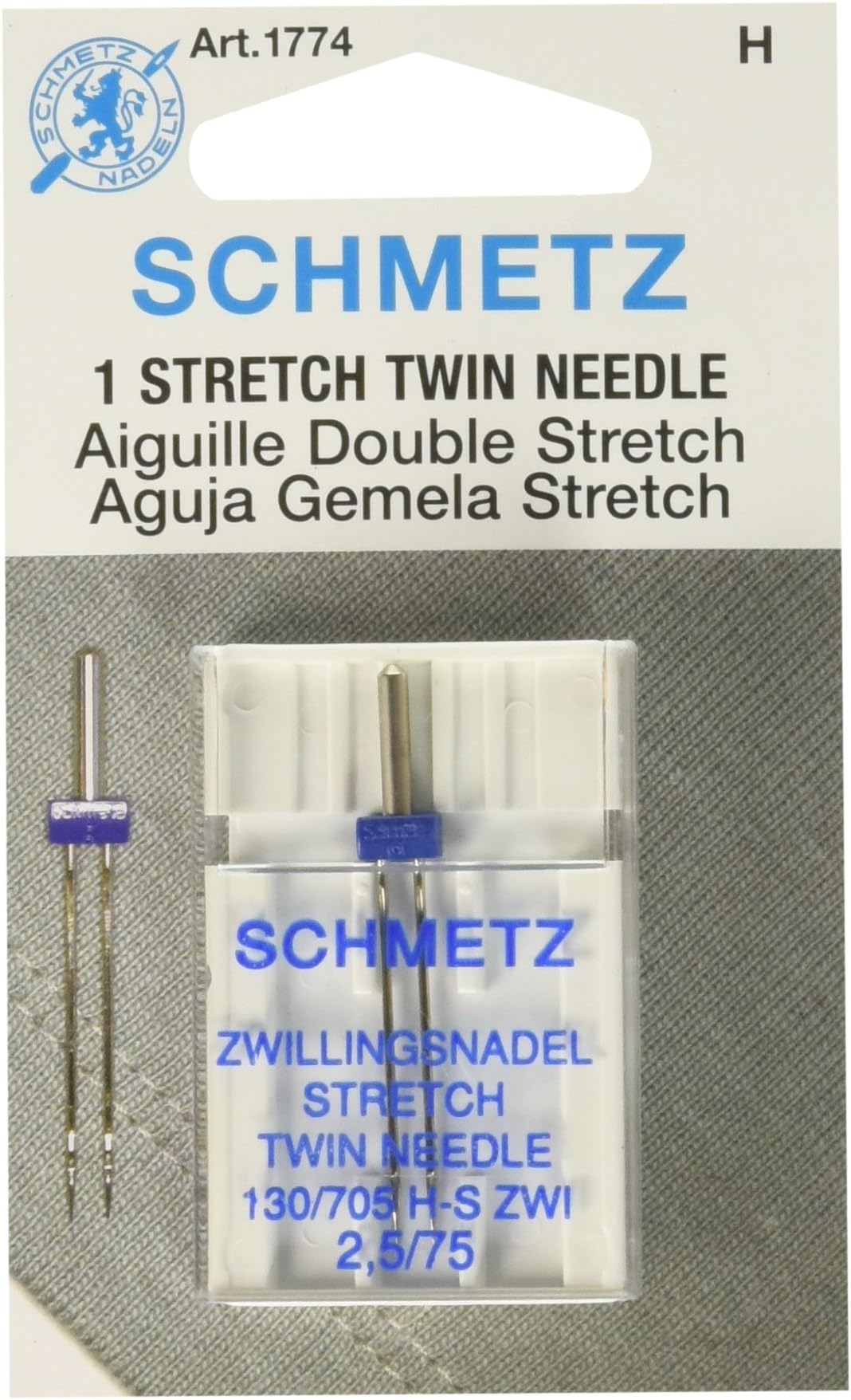 Twin Stretch Machine Needle Size 2.5/75 1ct