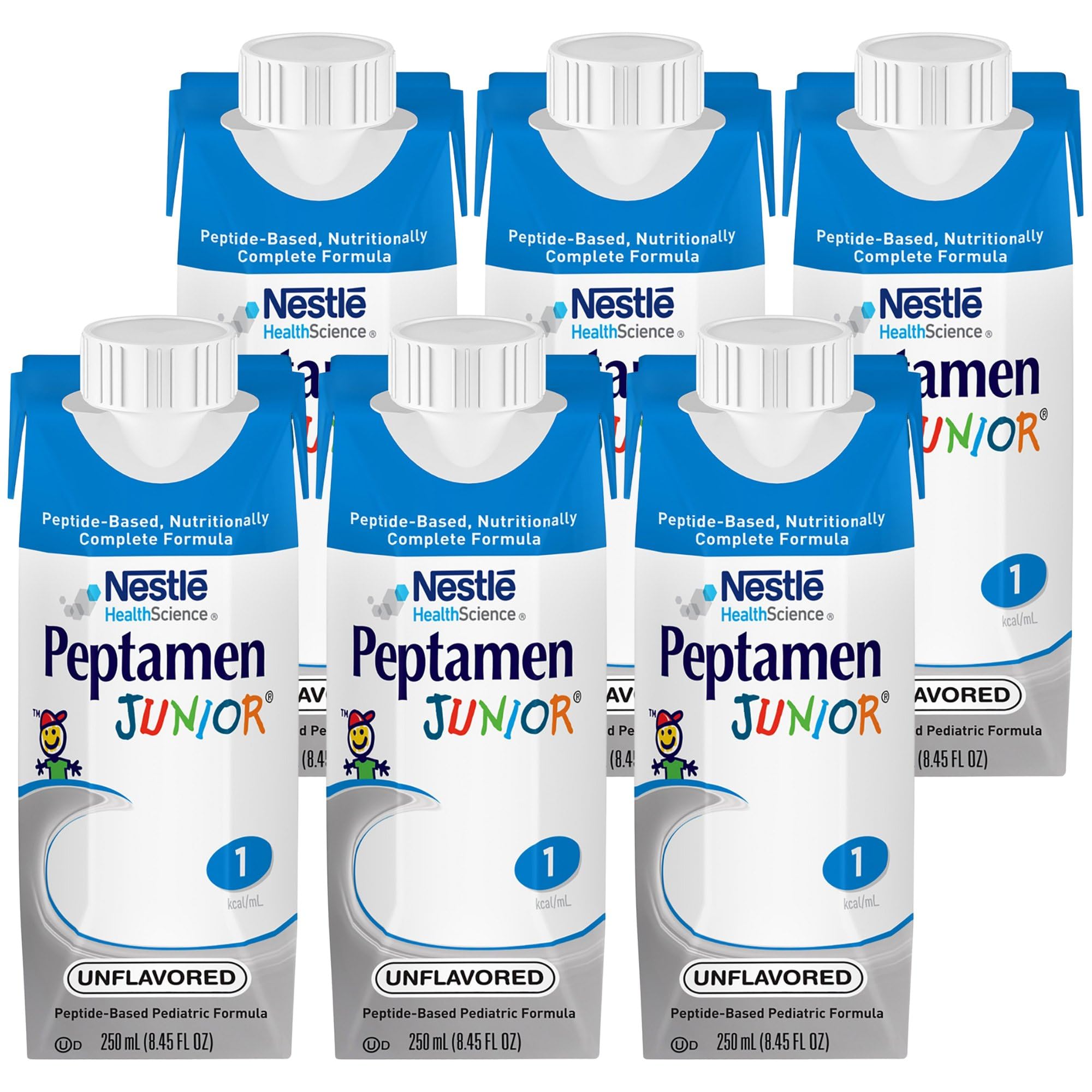 Peptamen Junior Peptide-Based Complete Nutrition, Unflavored, 8.5 Oz Box (24 Pack), 8.45 Fl Oz (Pack of 24)