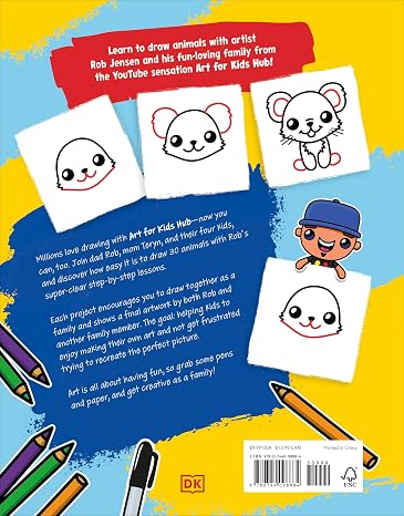 Draw with Art for Kids Hub Animals Paperback Jensen, Rob Art for Kids Hub