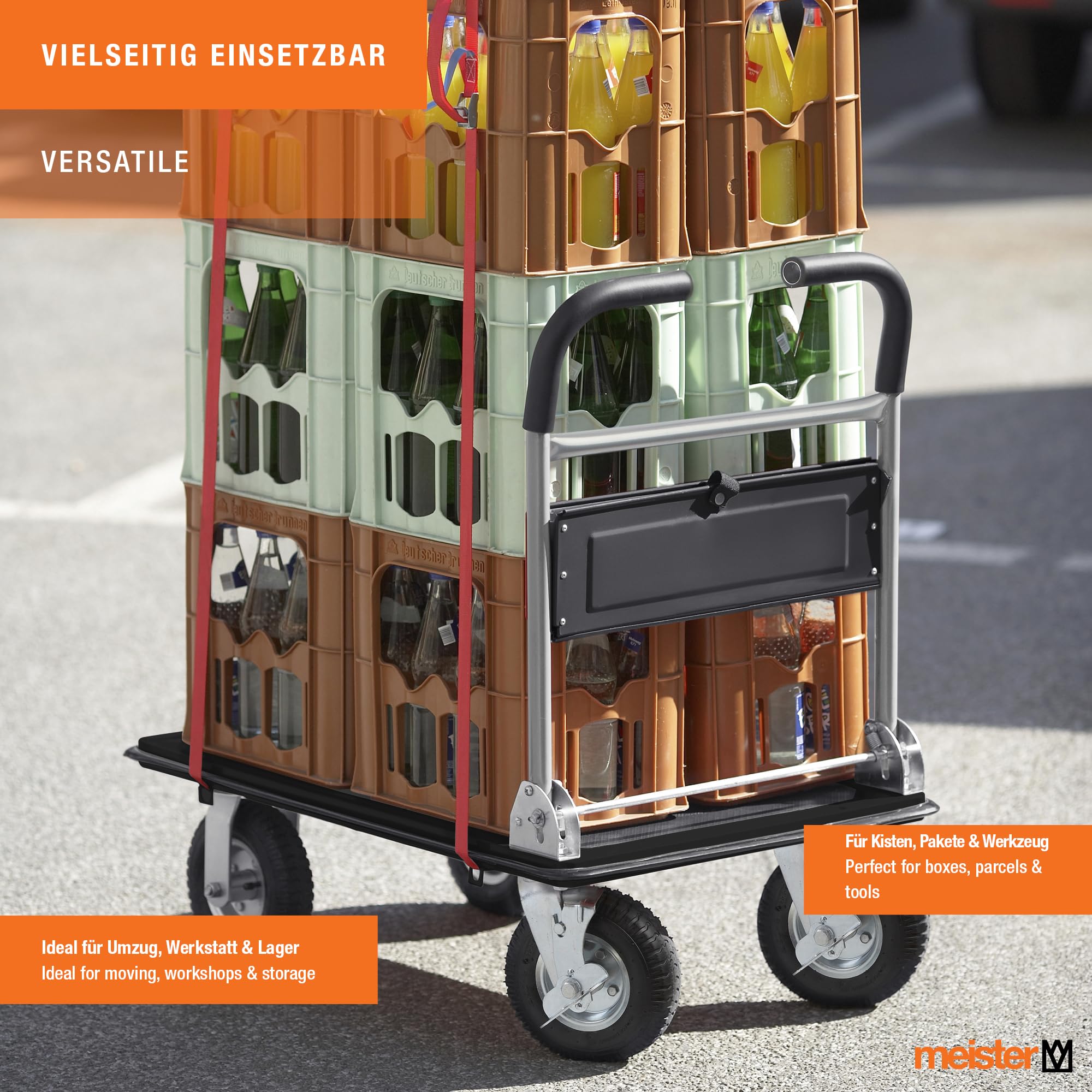 MEISTER Chariot plateforme Cross-Over - 300 kg