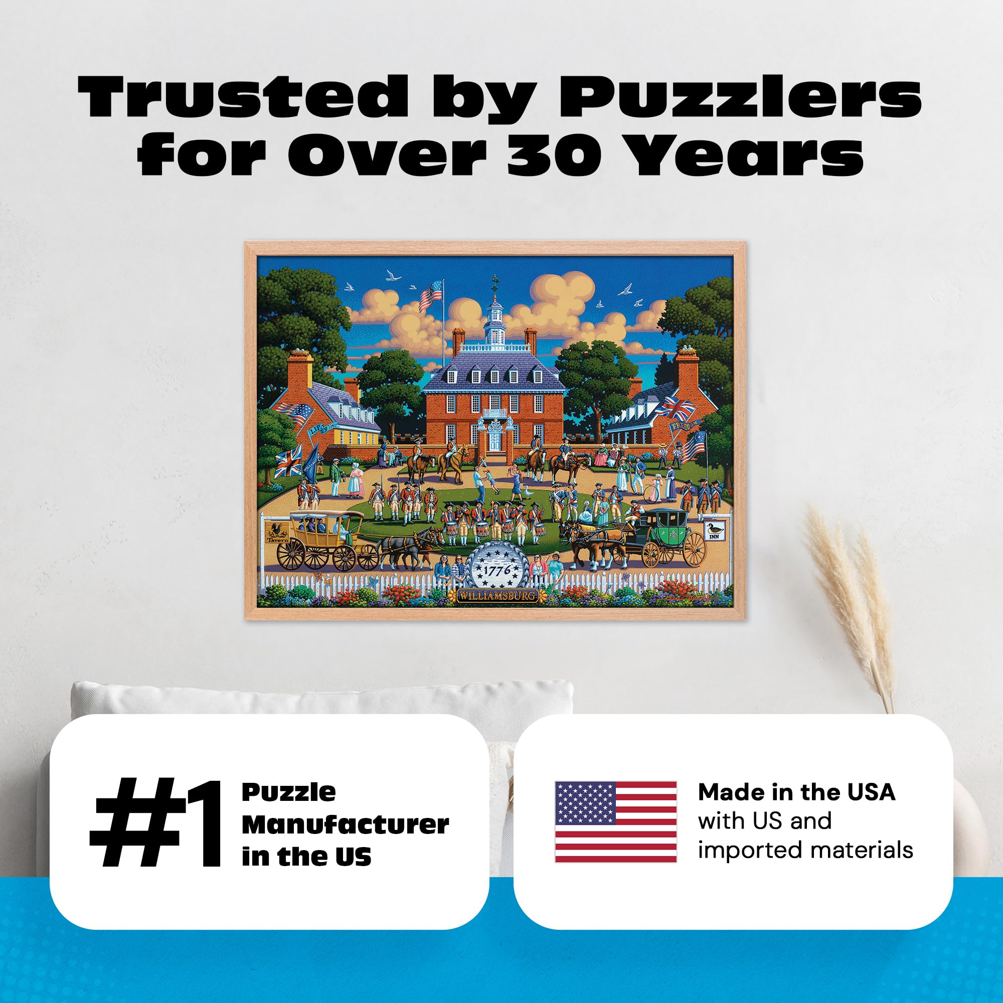Amazon.com: Buffalo Games Dowdle Colonial Williamsburg 1000 Piece