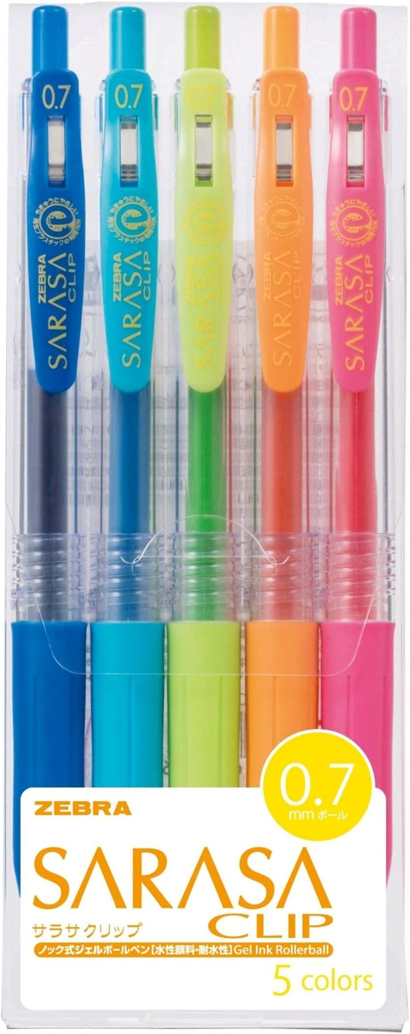 Zebra 1 X 5 Pens Zebra Sarasa Clip Gelink Ballpoint Pen 0.7mm P - View #11
