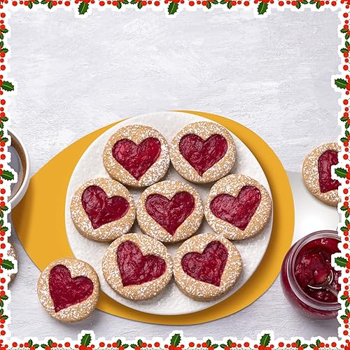 Miniatura 4 de Teling 120 manteles individuales de papel de Navidad, desechables, ovalados, multicolor, desechables, para mesa de cena, fiesta, para Navidad,