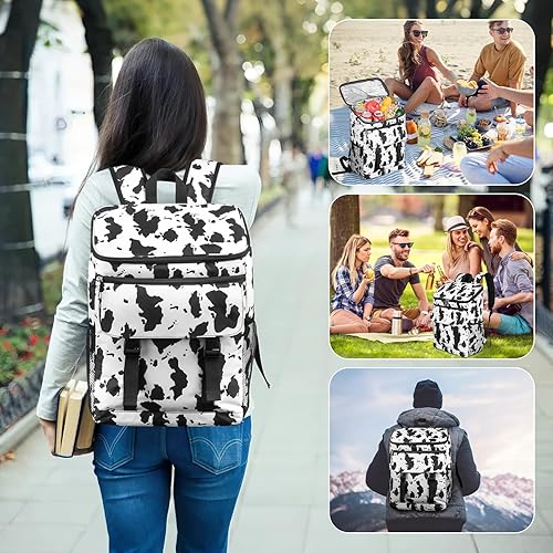 Vista 50 de Mochila térmica suave aislada a prueba de fugas, 30 latas, mochila térmica portátil para picnic, camping, playa, senderismo, barbacoa, almuerzo