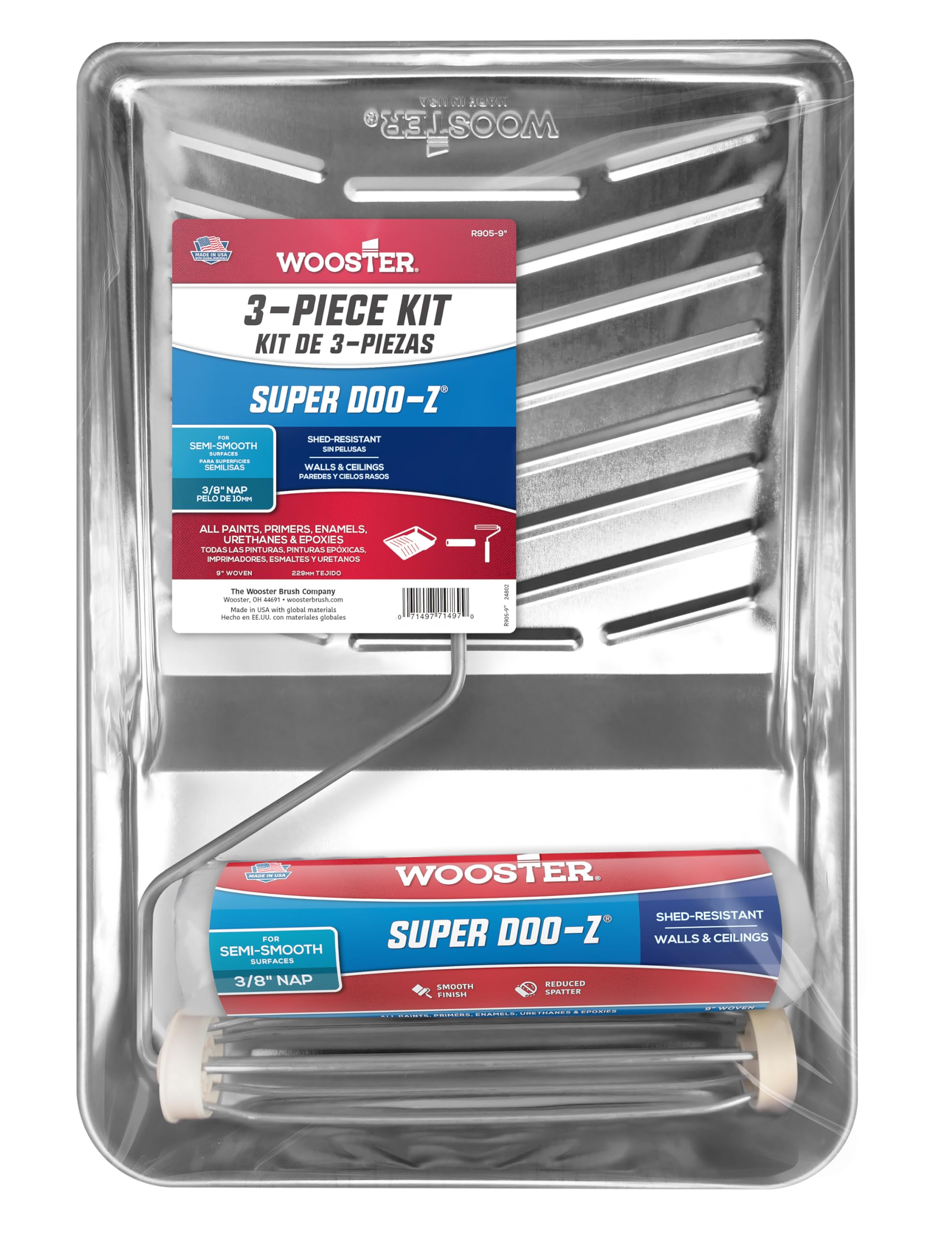 Wooster Brush RR925-Housse De Rouleau FTP Super Fab De 22,9 Cm, Sieste De 3/4