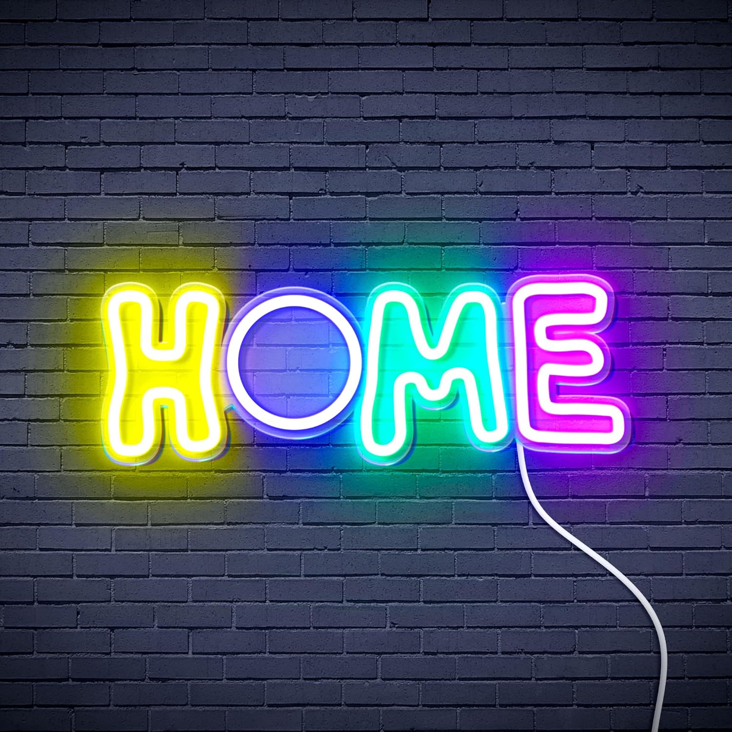 ADVPRO Home Flex Silicone LED Neon Sign - White & Red - st16s42-fnu0247-wr