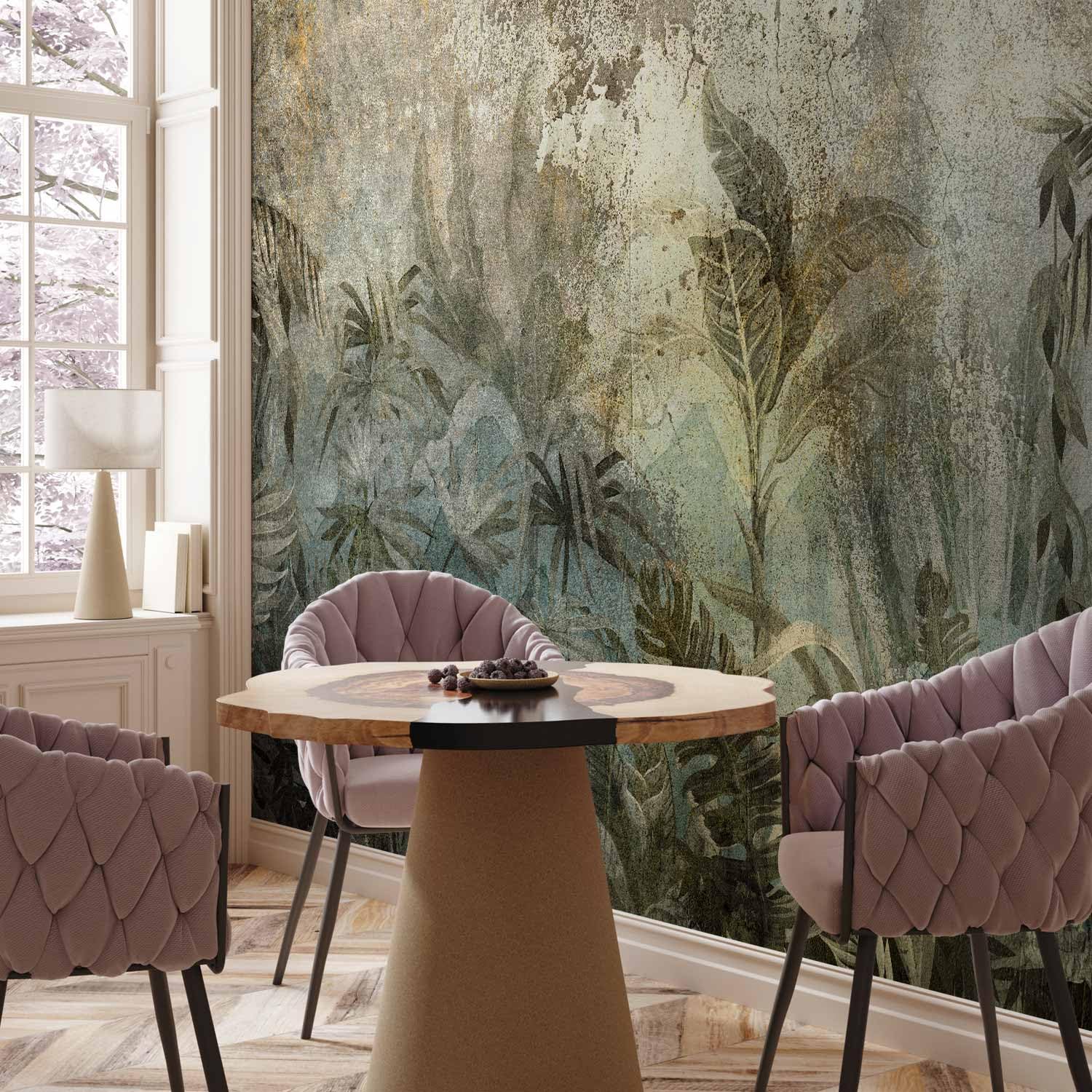 murando - Carta da Parati Moderna per Cameretta, Foglie Verde, 400x280 cm | Fotomurali in TNT, Decorazione da Muro XXL, Poster Giganti da Parete, Natura, Produzione Europea