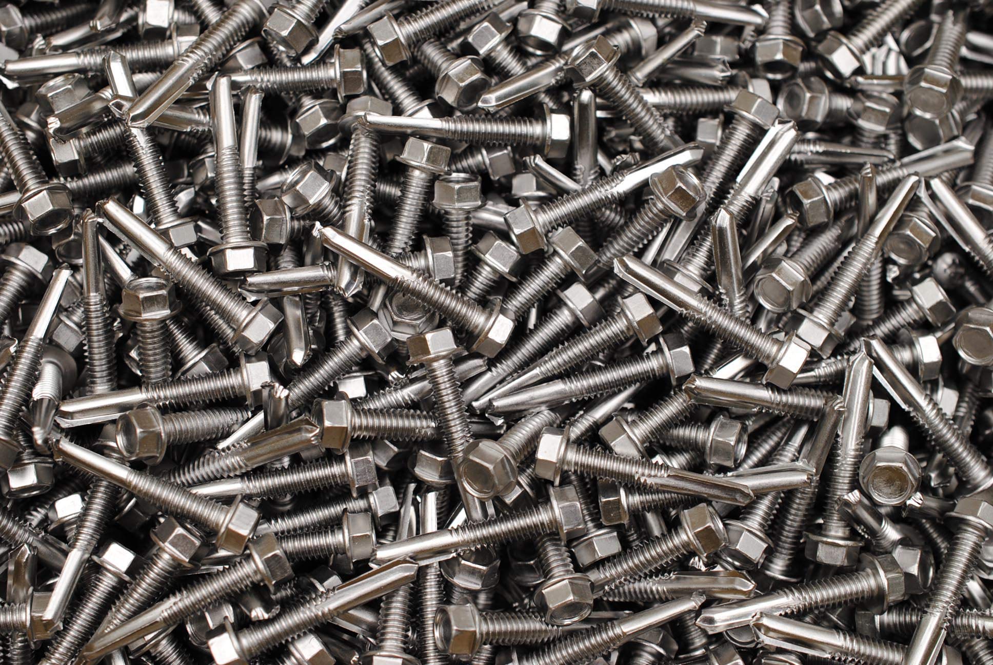 (750) Tek 5 Stainless Steel 12-24 x 1-1/4 Hex Washer Head Self-Drilling HD Screw