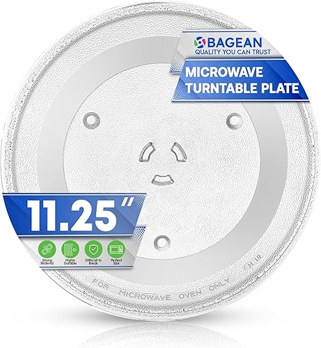 Placa de repuesto para microondas de 11.25 pulgadas para GE WB49X10097 Samsung DE74-20102B - Placa giratoria de vidrio para microondas, plato