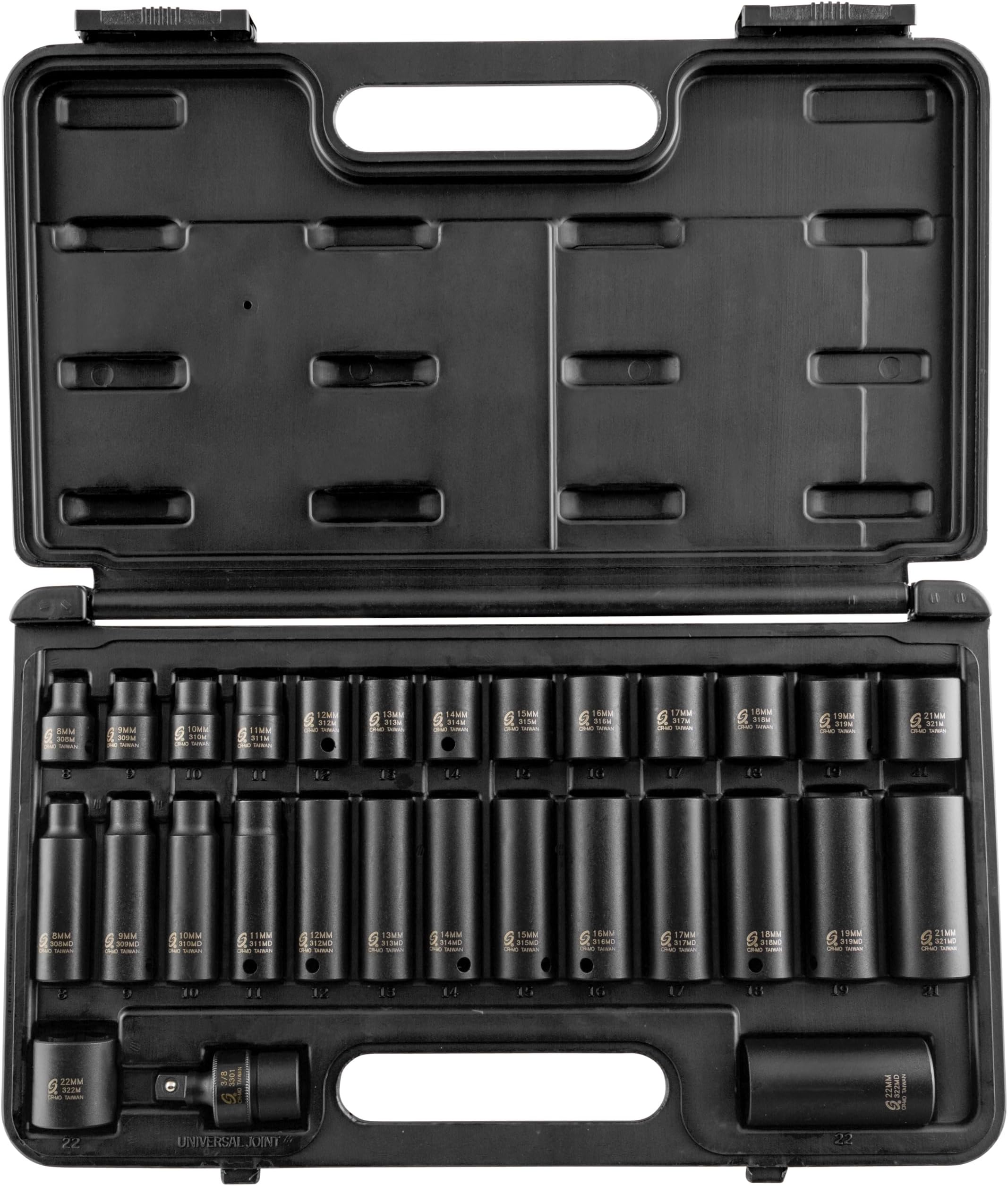 Sunex Tools - 3/8 DRIVE 29 PIECE METRIC MASTER IMPACT SOCKET SE