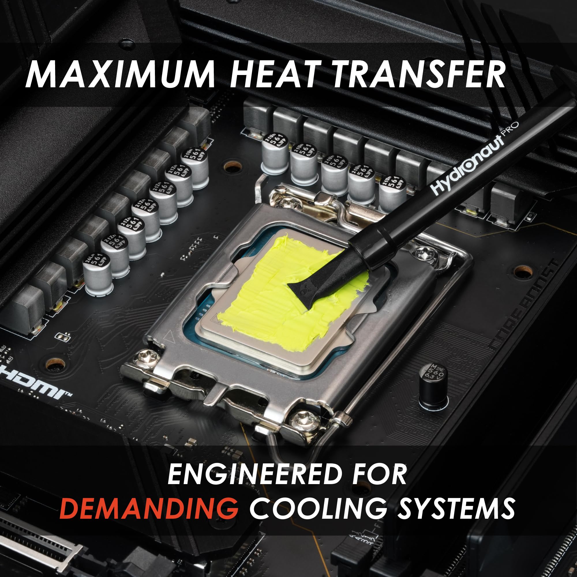 Thermal Grizzly Hydronaut Pro 30g Pasta térmica CPU GPU | Sin silicona, grandes superficies, refrigeración líquida, workstation, industria, no endurece, formato 30g