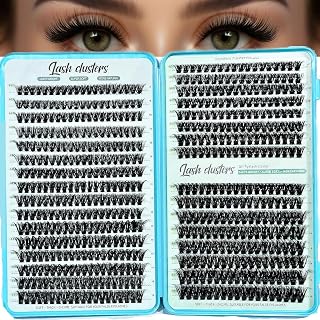 Lash Clusters Kit 60D+80D Natural Wispy Lashes Clusters Eyelash Extension | 9-16mm Individual Pestañas Postizas Naturales 640pcs D Curl Soft Fluffy False Eyelashes Look at Home for Beginners