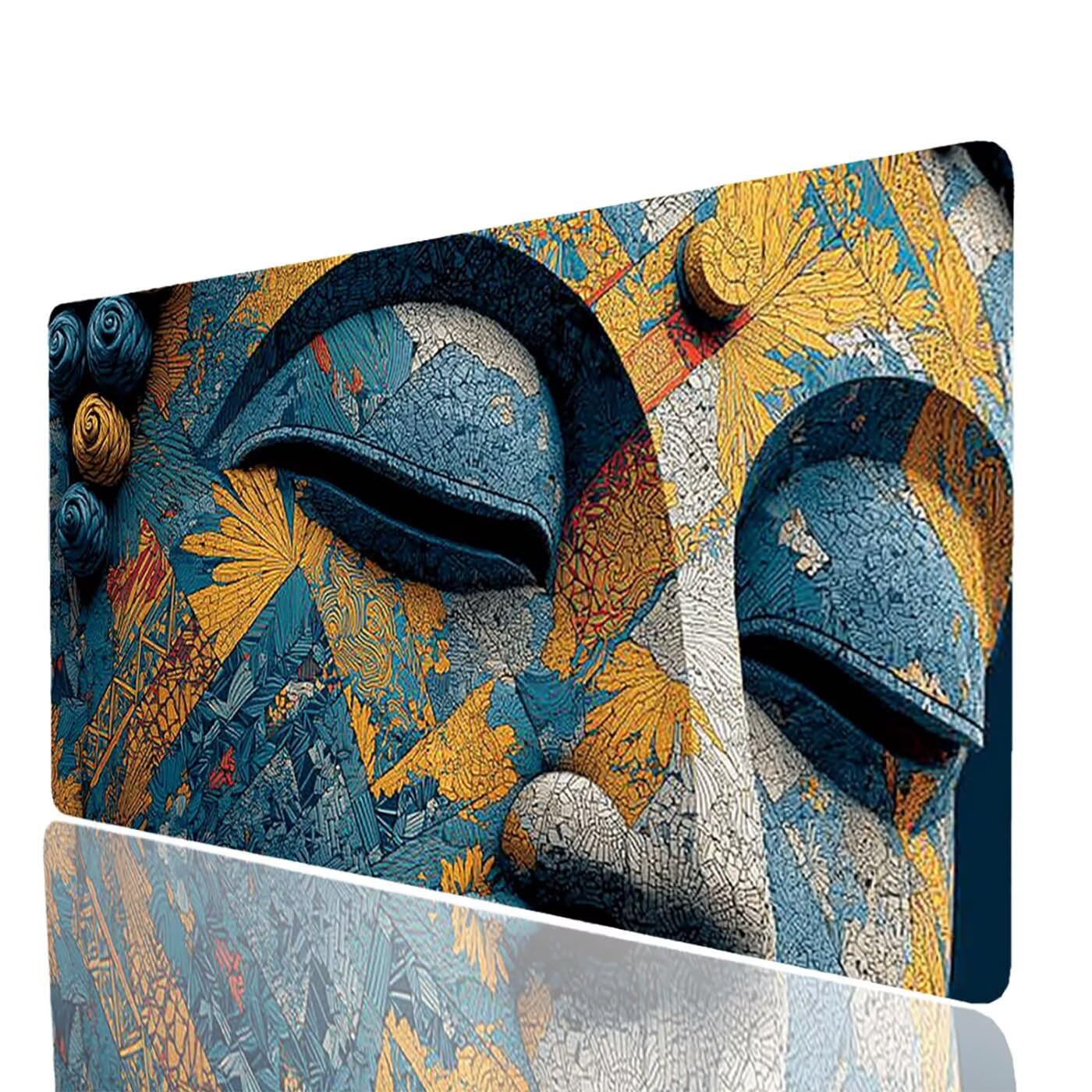 Zen Wodoodporna podkładka pod mysz z krajobrazem XXL 1400 x 600 x 3 mm, podkładka pod mysz do gier Poprawa precyzji i szybkości, podkładka pod mysz do biura dla graczy bezprzewodowa klawiatura PC