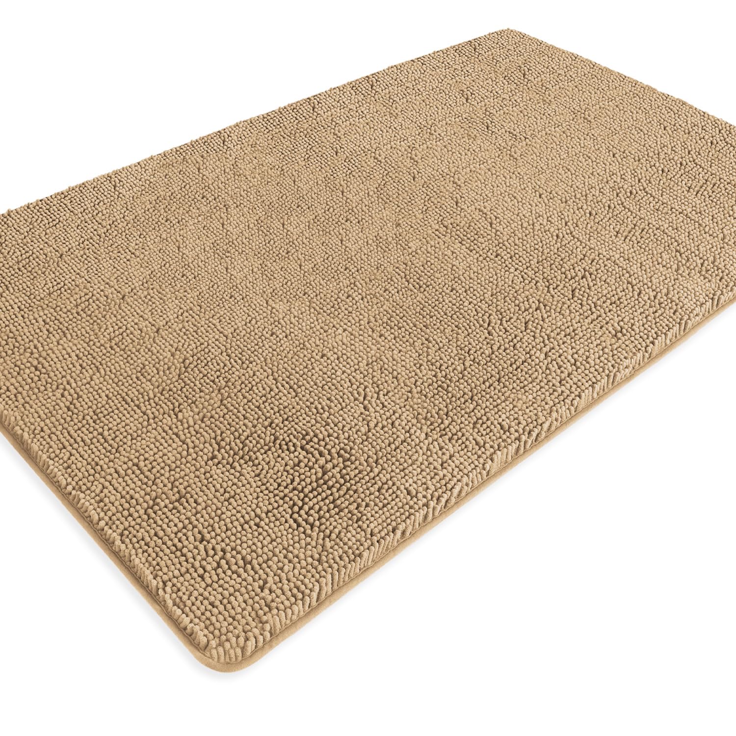 PureSwan Bathroom Runner Rug 36 x 60 Inch – Extra Large Long Bath Mat | Absorbent and Washable Thick Chenille Bath Rug Non-Slip Runner Rug for Bathroom, Shower, Sink(Beige)