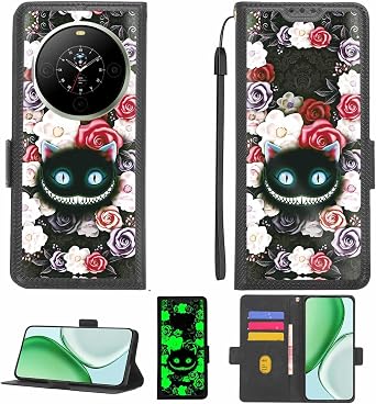 Aroepurt Case Compatible for FOSSiBOT S3 Pro Phone Case Flip Cover [with Tempered Glass Screen Protector][RFID Blocking][Luminous Effect] LPT-LZM