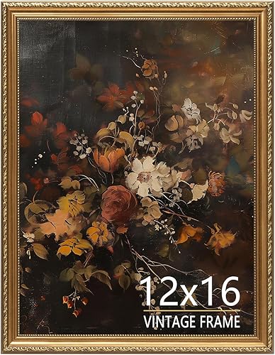 Miniatura 11 de Marco de fotos de 8 x 10 pulgadas, marco de fotos dorado bronce vintage para mesa y montaje en pared, marco de fotos antiguo de 8 x 10 pulgadas para