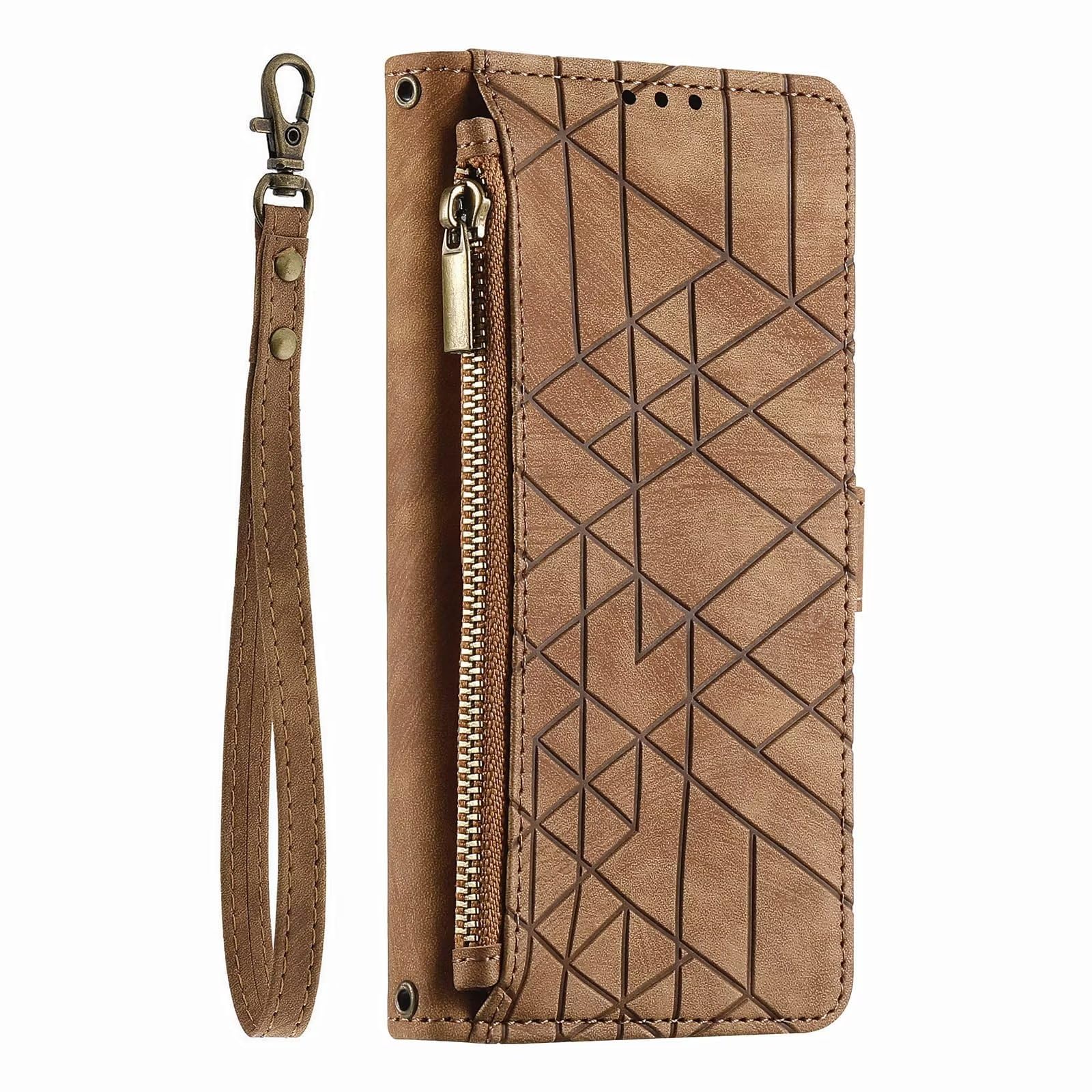 LIUZIHANCase for Rakuten Big. Anti-Scratch, Flip Case Side suction Kickstand Feature Card Slots Case, PU Leather Folio Cover for Rakuten Big.Brown