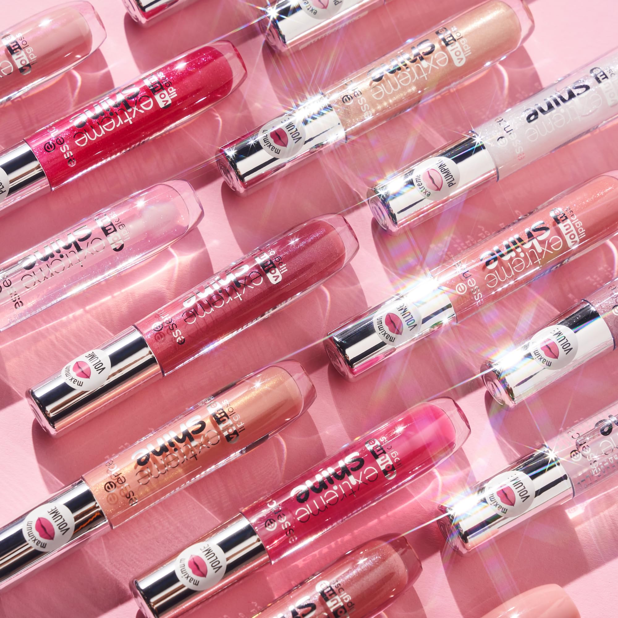 essence extreme shine brillo de labios voluminizador, natural, brillante, rociado, translúcido (5ml)