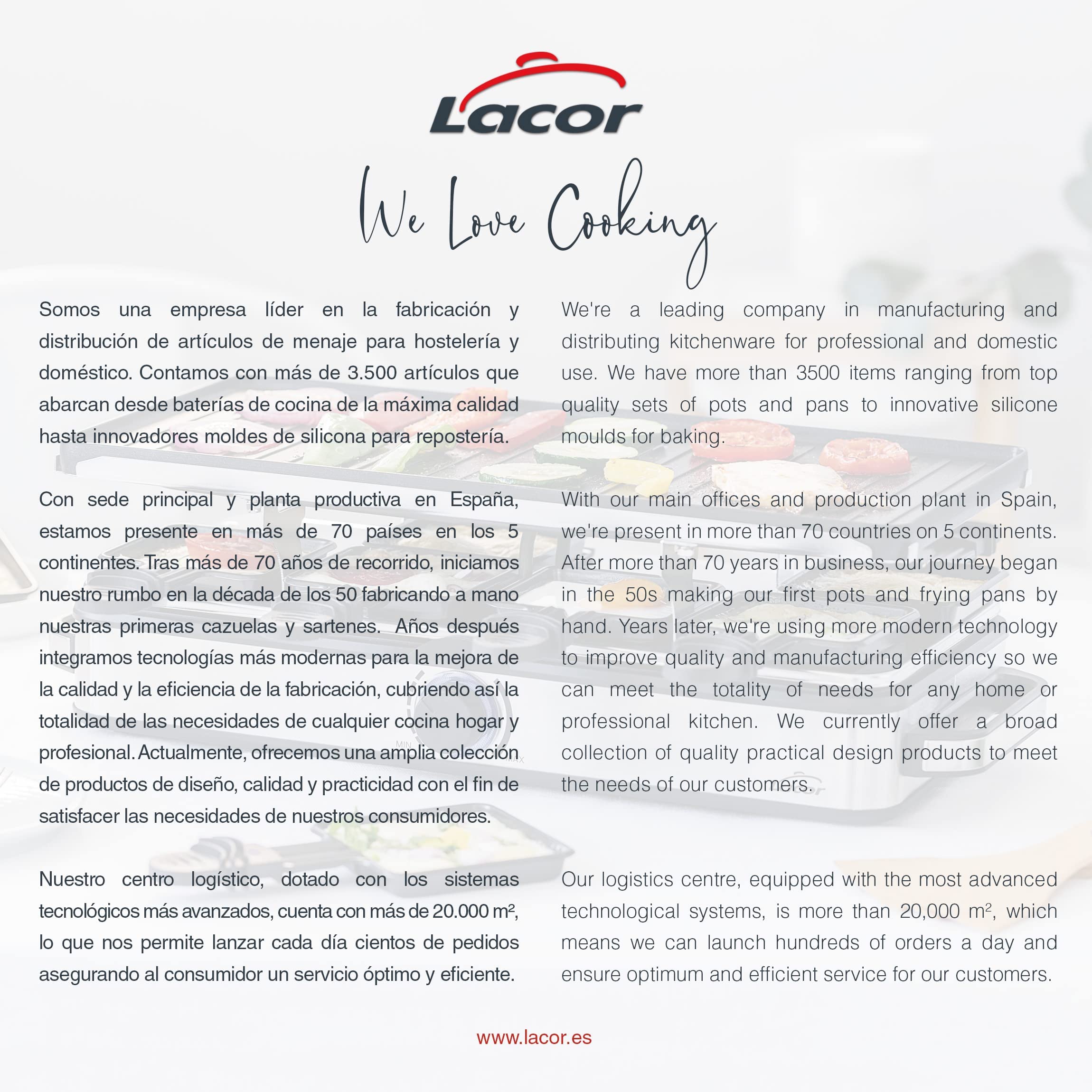 Lacor 69348 - Plancha Grill Cocina, Raclette Grill, Antiadherente