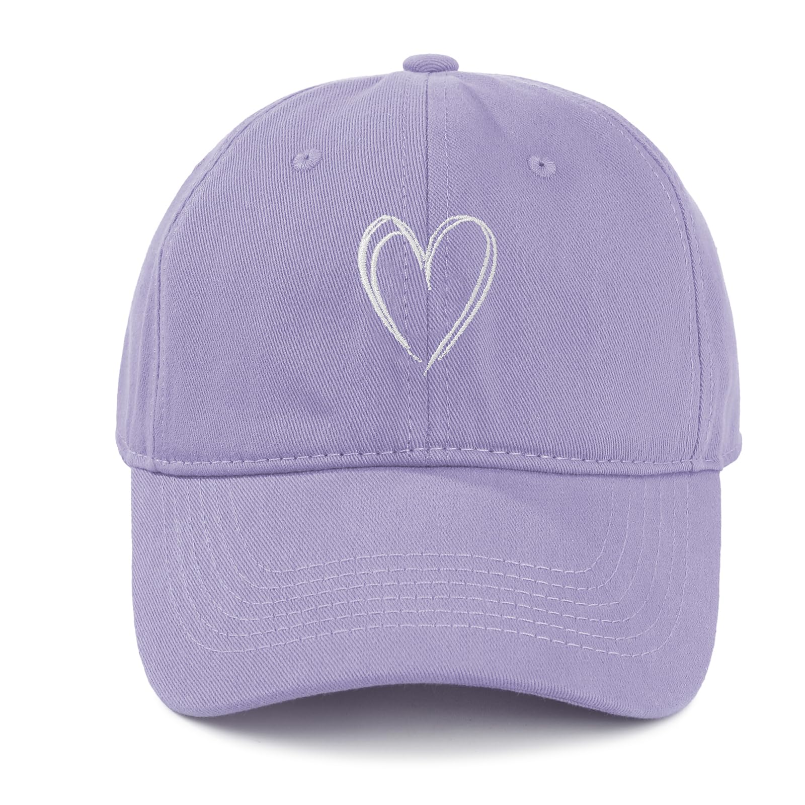 American Trends Womens Baseball Caps Cute Heart Embroidered Dad Hat