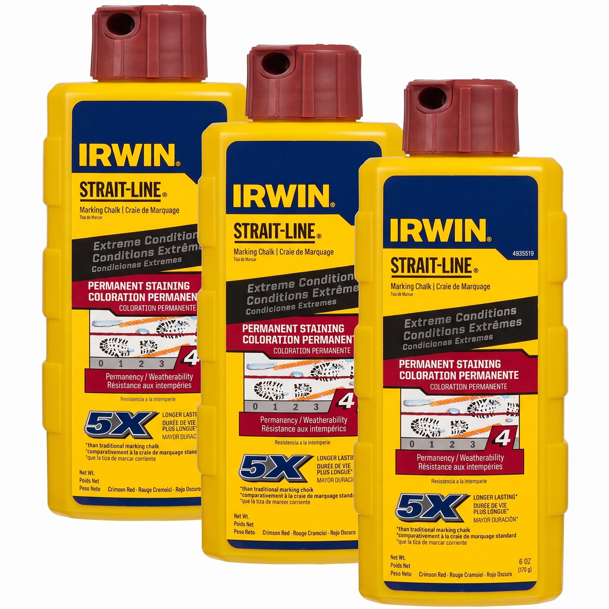 IRWIN Tools STRAIT-LINE Permanent Staining Marking Chalk, Indigo Blue, 4 lb (4935524) — Amazon image 4